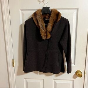 100% Cashmere & Rex Rabbit Cardigan